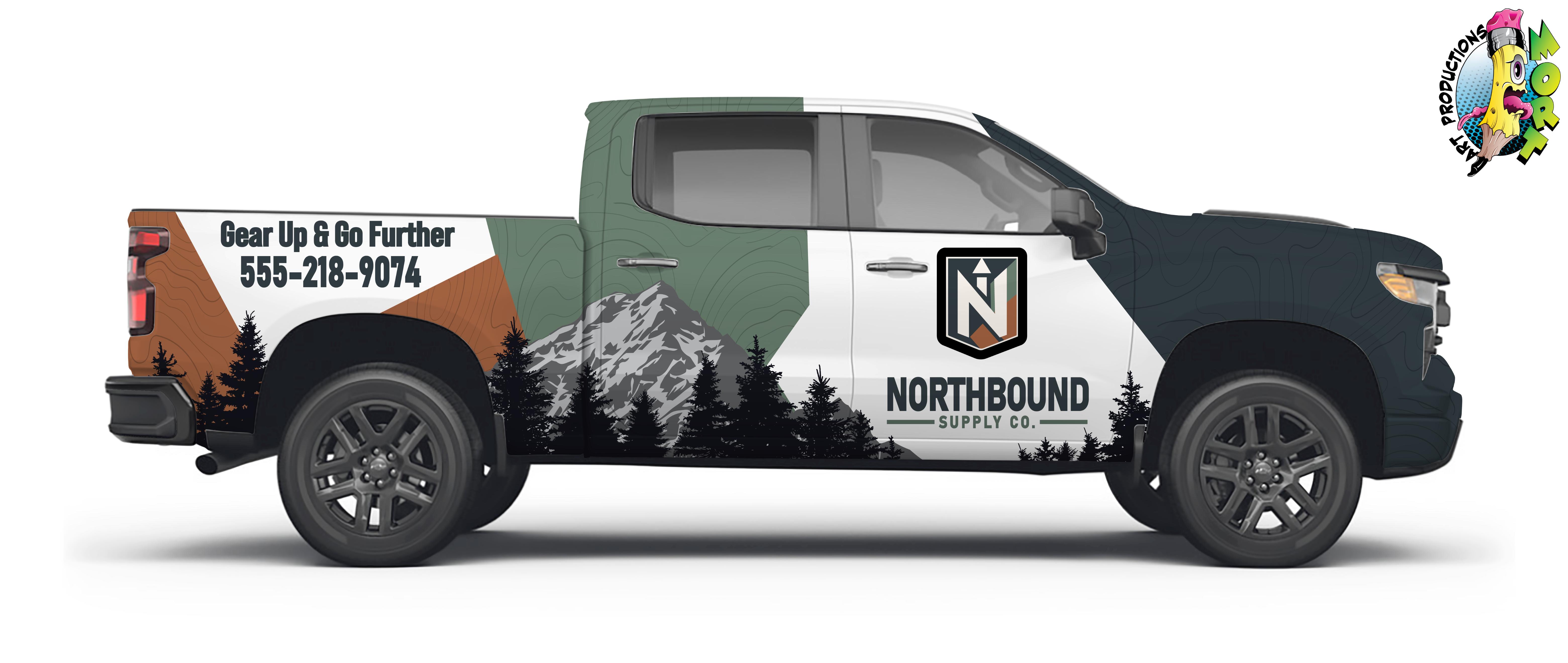 North Bound wrap passenger side view